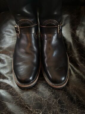 Wesco Mr Lou Horsehide Men's Engineer Boots size 12D 7600BK